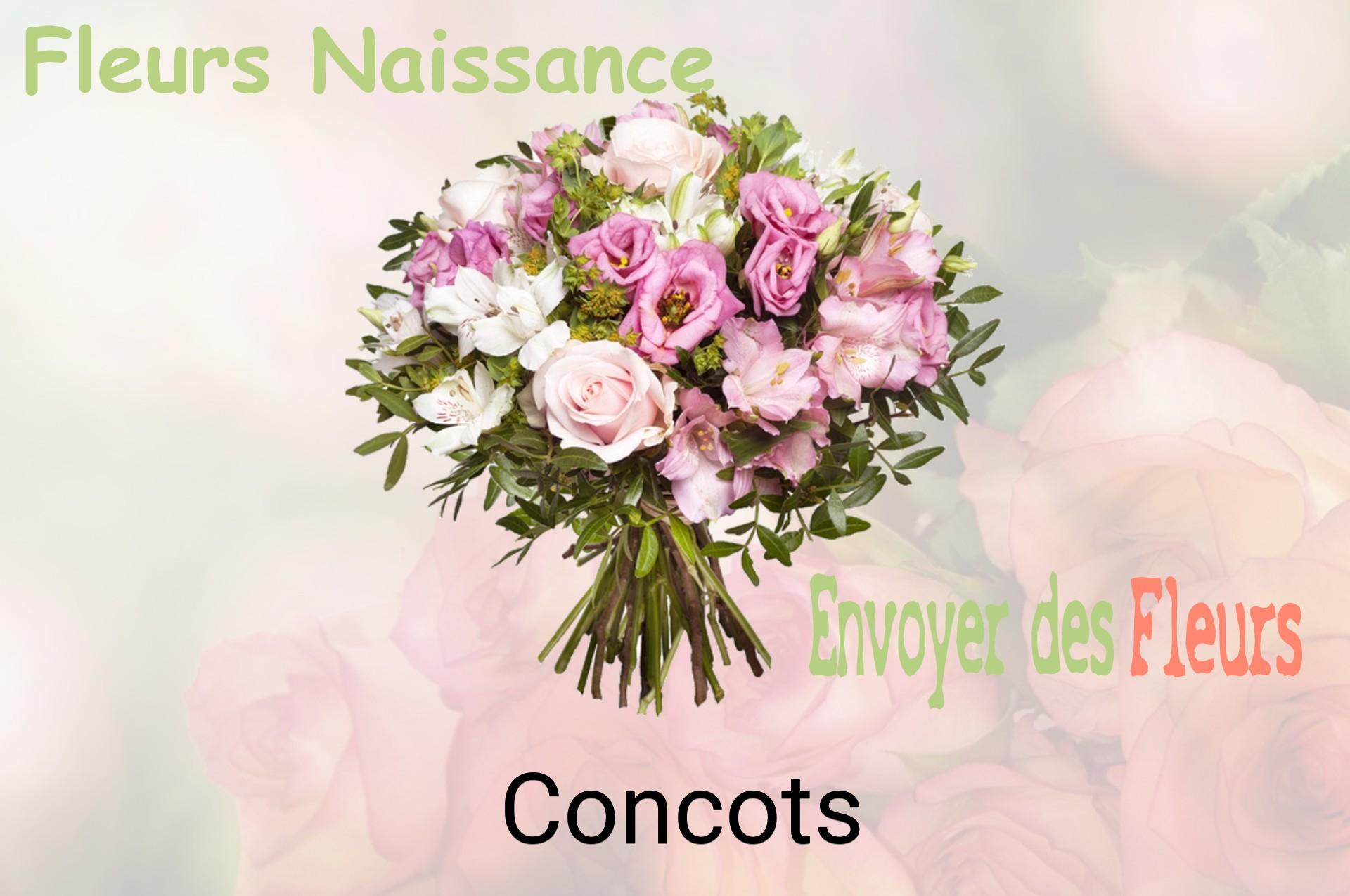 Bouquet de fleurs de naissance livré à Concots